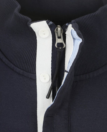 McGregor halve rits sweater donkerblauw | Regular-fit