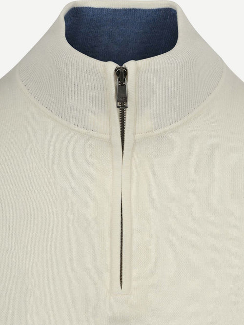 Half-zip trui cotton cashmere kit