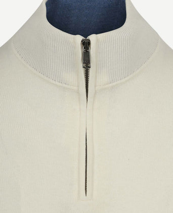 Half-zip trui cotton cashmere kit