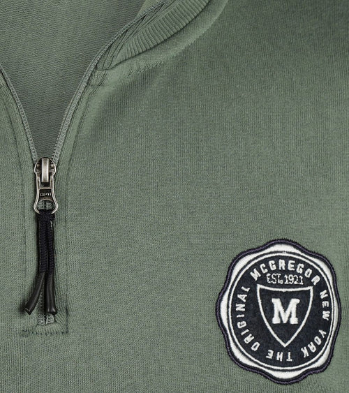 McGregor halve rits trui groen | Regular-fit