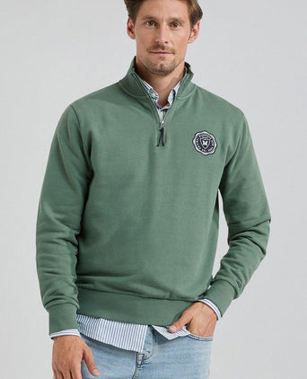 McGregor halve rits trui groen | Regular-fit