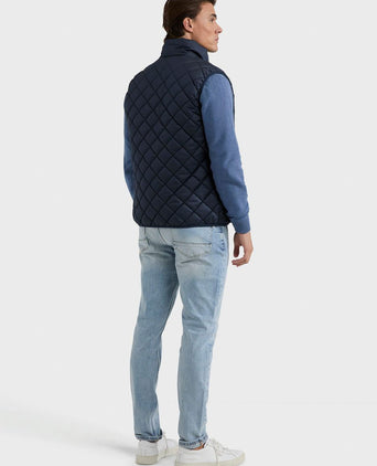 Quilted bodywarmer donkerblauw