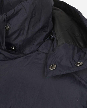 Jas hooded puffer donkerblauw