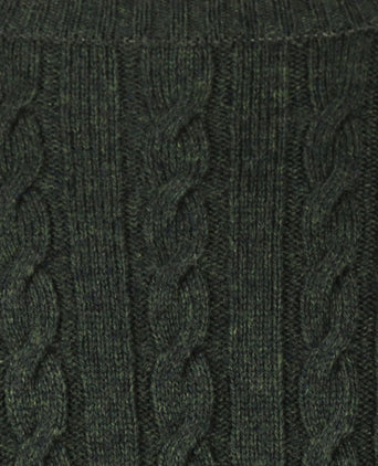 McGregor kabeltrui merinowol melange donkergroen | Regular-fit