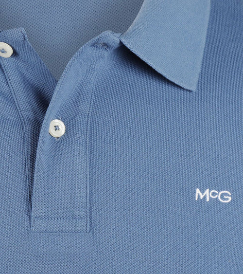 McGregor long sleeve poloshirt faded blauw | Regular-fit