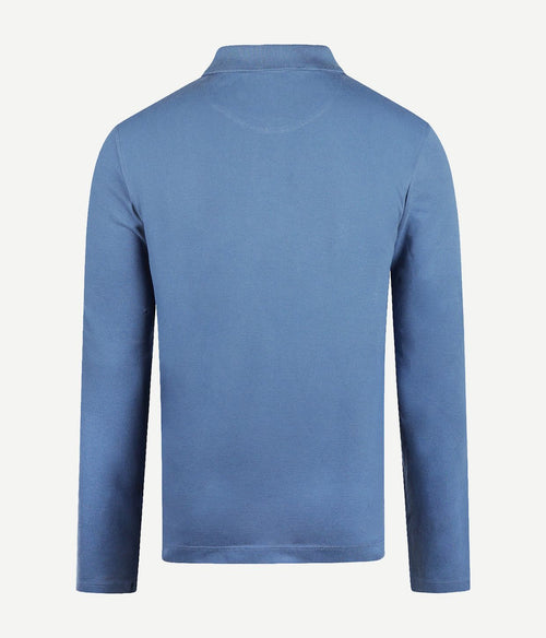 McGregor long sleeve poloshirt faded blauw | Regular-fit