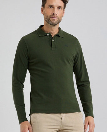 McGregor long sleeve poloshirt pine groen | Regular-fit