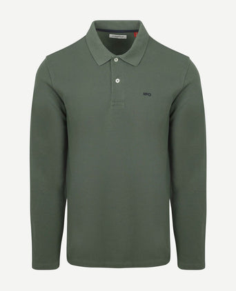 McGregor long sleeve poloshirt sage groen | Regular-fit