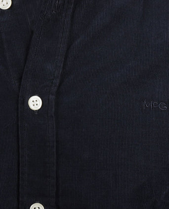 Overhemd corduroy donkerblauw