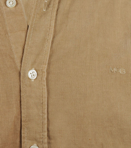 Overhemd corduroy beige