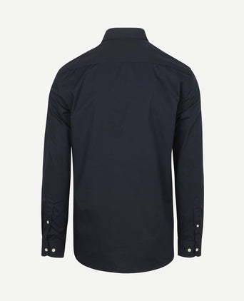 Overhemd poplin donkerblauw