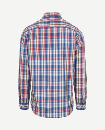 Overhemd poplin ruiten multicolour