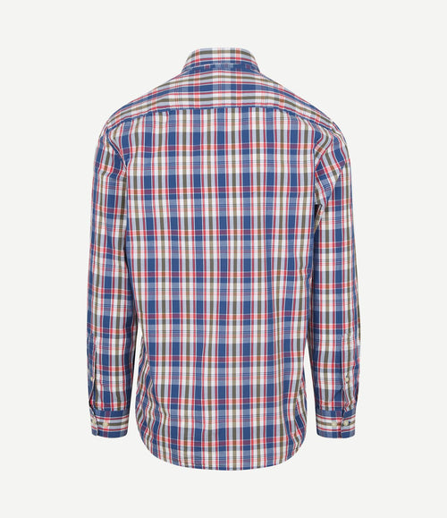 Overhemd poplin ruiten multicolour