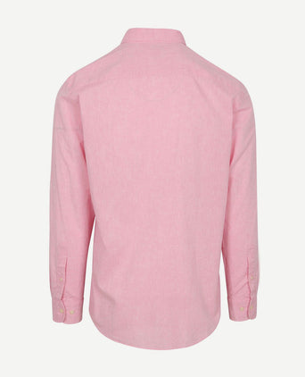 Overhemd cotton linen roze