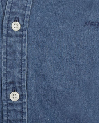 Overhemd chambray indigo