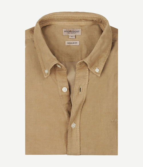 McGregor overhemd corduroy beige | Regular-fit