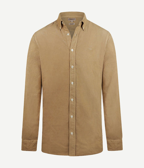 McGregor overhemd corduroy beige | Regular-fit