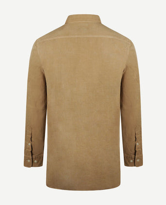 Overhemd corduroy beige