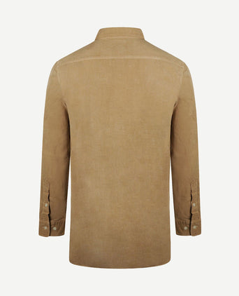 Overhemd corduroy beige
