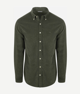 McGregor overhemd corduroy olijfgroen | Regular-fit McGregor overhemd corduroy olijfgroen | Regular-fit