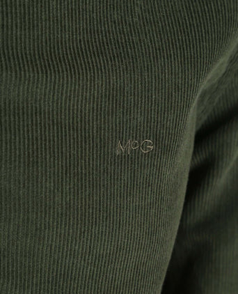Overhemd corduroy olijfgroen