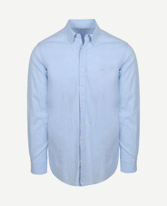 Overhemd cotton linen lichtblauw