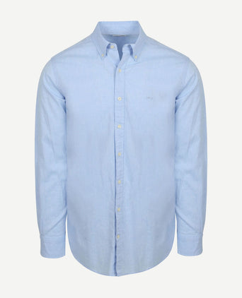 Overhemd cotton linen lichtblauw