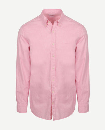 Overhemd cotton linen roze