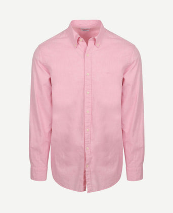 Overhemd cotton linen roze