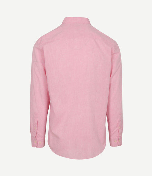Overhemd cotton linen roze