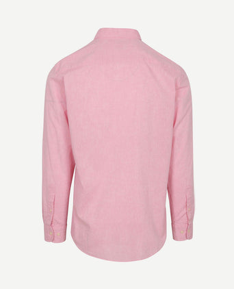 Overhemd cotton linen roze