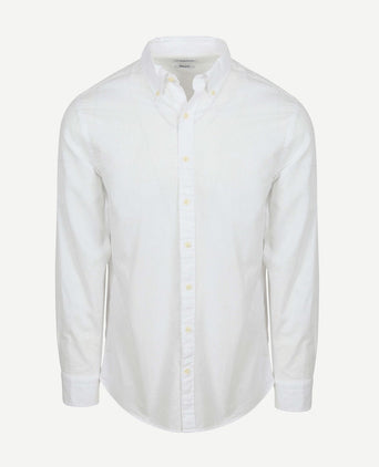 Overhemd cotton linen wit