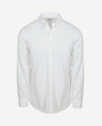 Overhemd cotton linen wit
