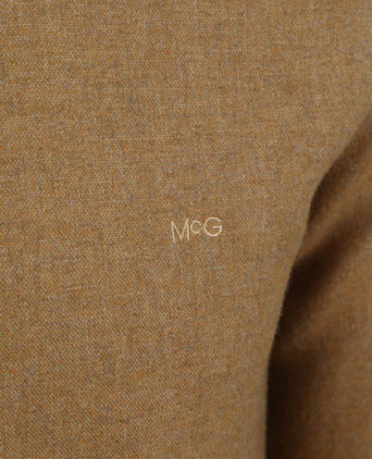 Overhemd flanel melange camel