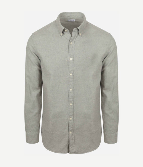 McGregor overhemd flanel melange grijs | Regular-fit