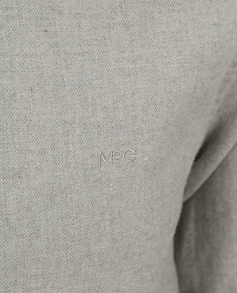Overhemd flanel melange grijs
