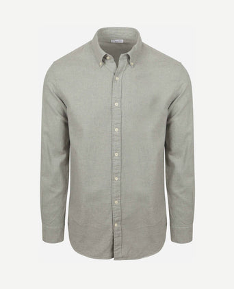Overhemd flanel melange grijs
