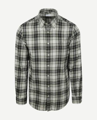 Overhemd flanel ruiten groen