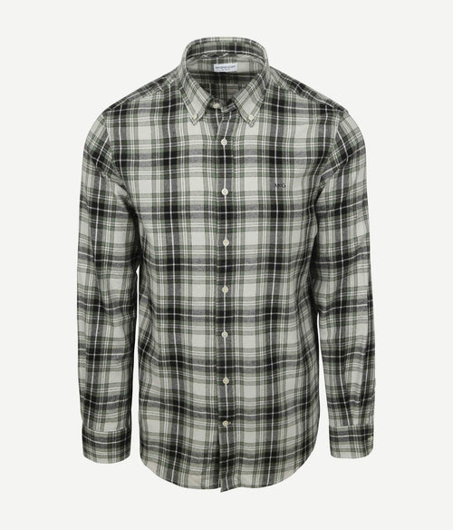 McGregor overhemd flanel ruiten groen | Regular-fit