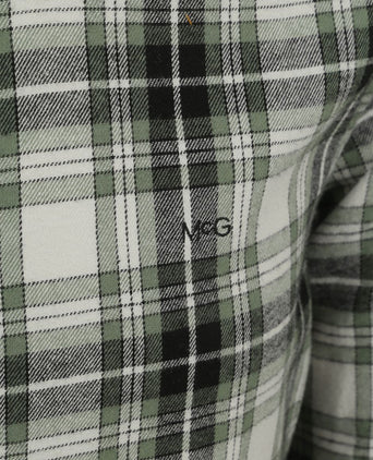 Overhemd flanel ruiten groen