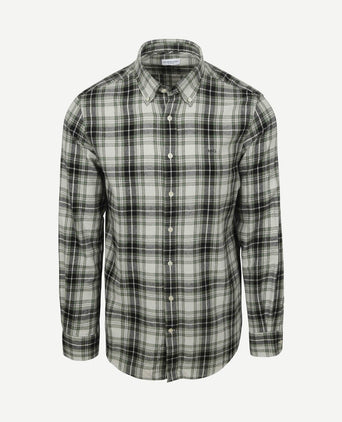 Overhemd flanel ruiten groen
