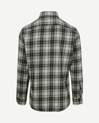 Overhemd flanel ruiten groen