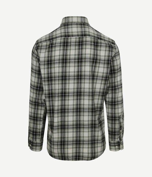 Overhemd flanel ruiten groen