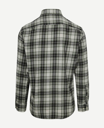 Overhemd flanel ruiten groen