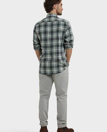 Overhemd flanel ruiten groen