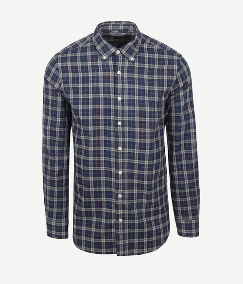 McGregor overhemd flanel ruiten donkerblauw | Regular-fit