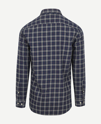McGregor overhemd flanel ruiten donkerblauw | Regular-fit