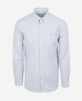 Overhemd Oxford streep blauw