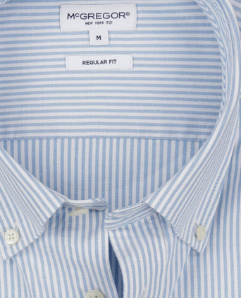 McGregor overhemd Oxford streep lichtblauw | Regular-fit