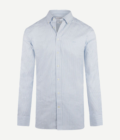 McGregor overhemd Oxford streep lichtblauw | Regular-fit